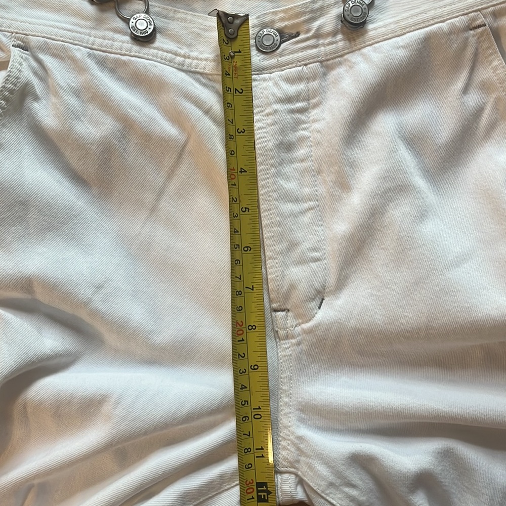 β¨HPβ¨*white* Gap wide leg suspender jeans. 6P, 28. Soft! NWT. Open to offers π - Picture 13 of 14